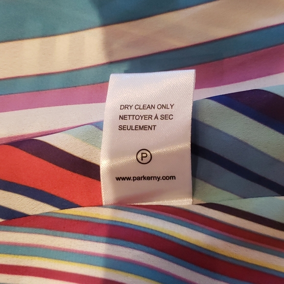 Parker Magna Stripe Dress, Sz S - Picture 13 of 16